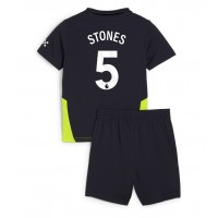 Manchester City John Stones #5 Auswärts Trikotsatz Kinder 2024-25 Kurzarm (+ Kurze Hosen)